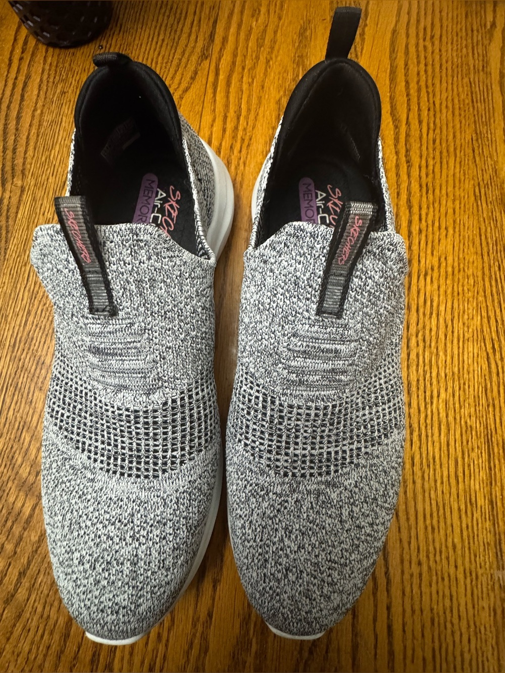 Skechers Women’s Gray Slip-On Knit Sneaker
